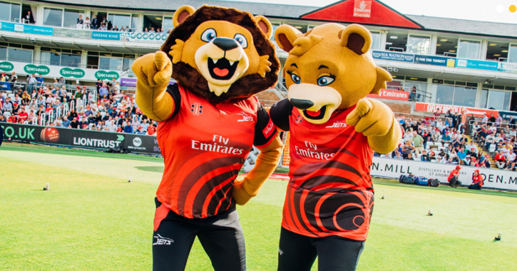 Chester & River the Durham Cricket Mascots 
